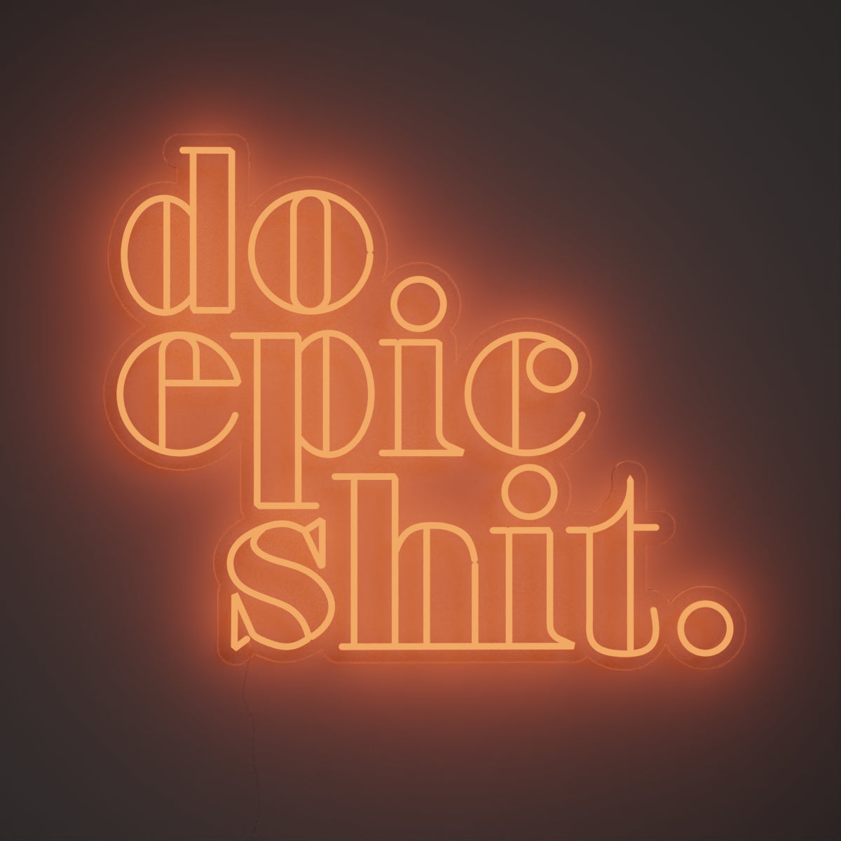 Do Epic Shit, Zeichen aus Neon-LEDs